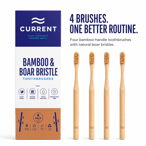 Bamboo Toothbrush 4-PACK