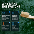 Bamboo Toothbrush 4-PACK - CURRENT