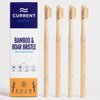 Bamboo Toothbrush 4-PACK - CURRENT