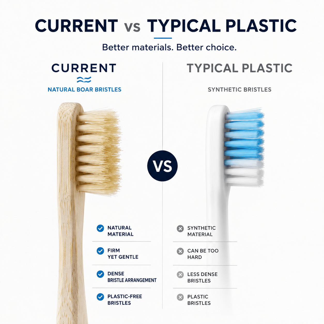Bamboo Toothbrush 4-PACK - CURRENT